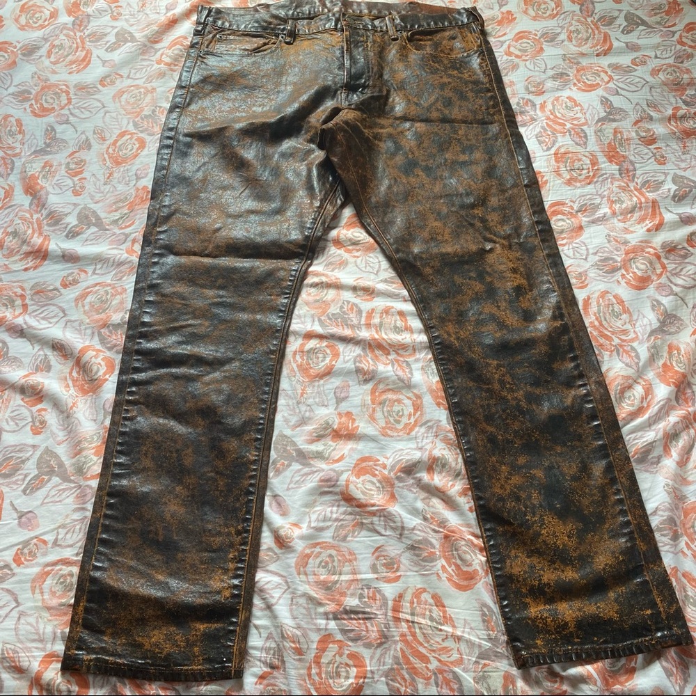 Ralph Lauren Men Vtg Rustic Waxed Coated Oilcloth